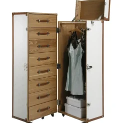 Armoire coffre Cosmopolitan Croco blanche>KARE Design Clearance