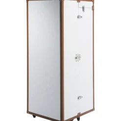 Armoire coffre Cosmopolitan Croco blanche>KARE Design Clearance
