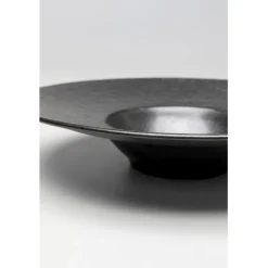 Assiette creuse Cosmos noir Ø27cm><noscript><img width=