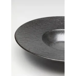 Assiette creuse Cosmos noir Ø27cm><noscript><img width=