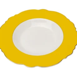 Assiette creuse Harlequin jaune Ø23cm><noscript><img width=