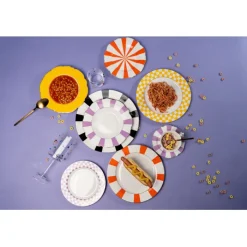 Assiette creuse Harlequin violet Ø23cm><noscript><img width=