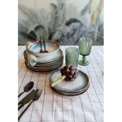 Assiette creuse Laguna bleu Ø20cm>KARE Design Outlet