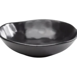 Assiette creuse Organic noire Ø22cm>KARE Design Outlet