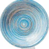 Assiette creuse Swirl bleu Ø21cm>KARE Design Clearance