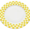 Assiette Harlequin jaune Ø27cm>KARE Design Clearance