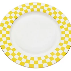 Assiette Harlequin jaune Ø27cm>KARE Design Clearance