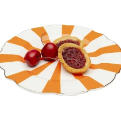 Assiette Harlequin orange Ø22cm><noscript><img width=