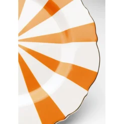 Assiette Harlequin orange Ø22cm><noscript><img width=