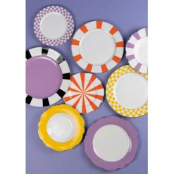 Assiette Harlequin violet Ø21cm><noscript><img width=