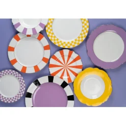 Assiette Harlequin violet Ø27cm>KARE Design Hot