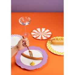 Assiette Harlequin violet Ø27cm><noscript><img width=