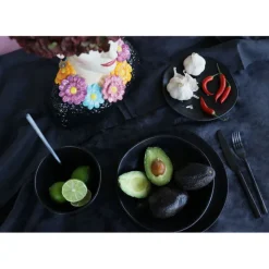 Assiette Organic noire Ø26cm><noscript><img width=