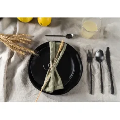 Assiette Organic noire Ø26cm><noscript><img width=