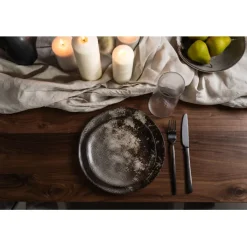 Assiette Savannah marron/gris Ø20><noscript><img width=