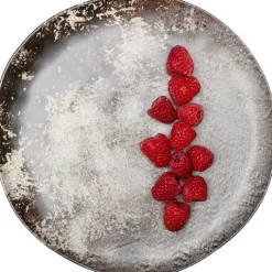 Assiette Savannah marron/gris Ø20><noscript><img width=
