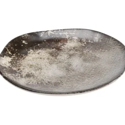 Assiette Savannah marron/gris Ø26cm><noscript><img width=
