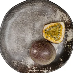 Assiette Savannah marron/gris Ø26cm><noscript><img width=