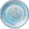 Assiette Swirl bleu Ø27cm>KARE Design Best