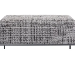 Banquette Buttons Storage noir-blanc PM>KARE Design Outlet