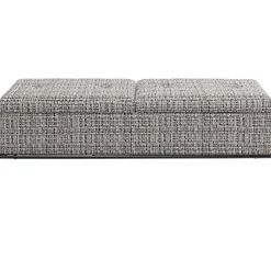 Banquette Buttons Storage noir-blanc GM>KARE Design Outlet