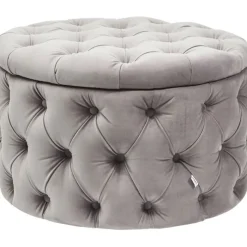 Banquette coffre Desire velours argenté>KARE Design Discount
