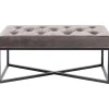 Banquette Crossover gris noir 90x40cm>KARE Design Best