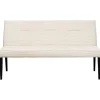 Banquette Ledro velours côtelé crème 165cm>KARE Design Clearance
