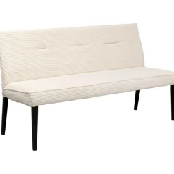 Banquette Ledro velours côtelé crème 165cm>KARE Design Clearance