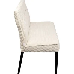 Banquette Ledro velours côtelé crème 165cm><noscript><img width=