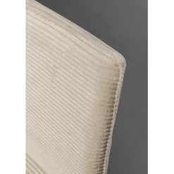 Banquette Ledro velours côtelé crème 165cm><noscript><img width=