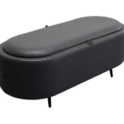 Banquette Venezia Storage anthracite 100cm>KARE Design Outlet
