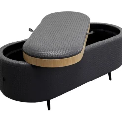 Banquette Venezia Storage anthracite 100cm><noscript><img width=