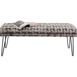 Banquette Weave gris 128cm><noscript><img width=