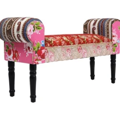 Banquette Wing Patchwork rouge><noscript><img width=