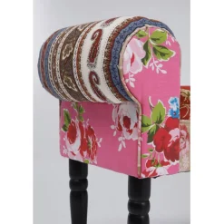 Banquette Wing Patchwork rouge><noscript><img width=