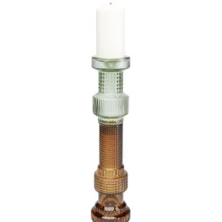 Bougeoir Marvelous Duo vert marron 49cm><noscript><img width=