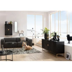 Buffet Madeira foncé 177x75cm><noscript><img width=