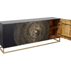 Buffet Madeira foncé 177x75cm><noscript><img width=
