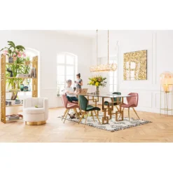 Cadre décoratif Gold Flower 120x120cm><noscript><img width=