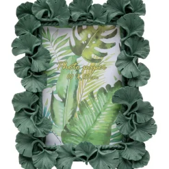 Cadre photo Ginkgo Leaf vert 17x20cm>KARE Design Discount