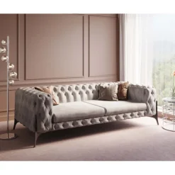 Canapé Bellissima 3-places taupe 240cm>KARE Design Best