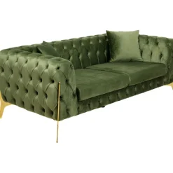Canapé Bellissima 2-places velours vert 200cm><noscript><img width=