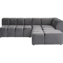 Canapé d angle Belami Velvet gris droit>KARE Design Clearance