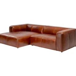 Canapé d angle Cubetto cuir marron 170x270cm>KARE Design Discount