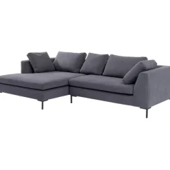 Canapé d angle Gianni gris gauche>KARE Design Outlet