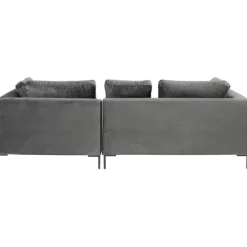 Canapé d angle Gianni velours gris droite  270x167><noscript><img width=