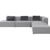 Canapé d angle Infinity Atlanta gris droite>KARE Design Online