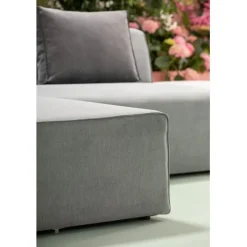 Canapé d angle Infinity Ottomane gris gauche><noscript><img width=