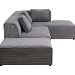 Canapé d angle Infinity Ottomane Cord gris droite><noscript><img width=